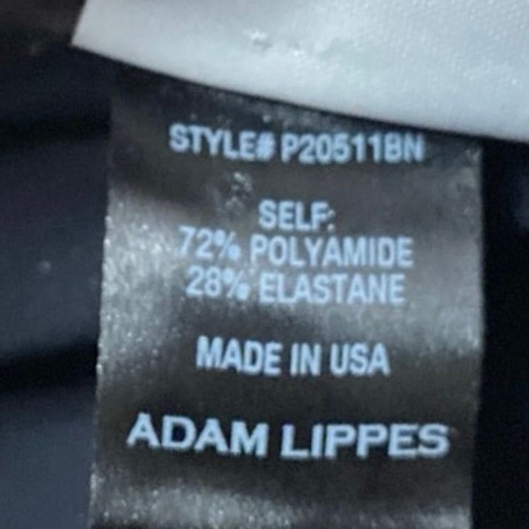 Adam Lippes Women's Black High Waist Flared Bootcut Trousers Dress Pants Size S