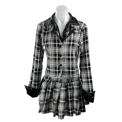 Trickz N' Treatz Clueless Dionne Teen Comedy Movie Outfit Black White 2 PC Set S