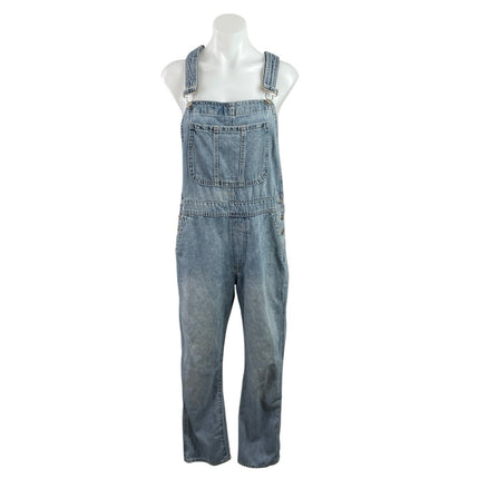 Gap Women's Blue Medium Wash Utility Y2k Straight Denim Jean Overalls Size M