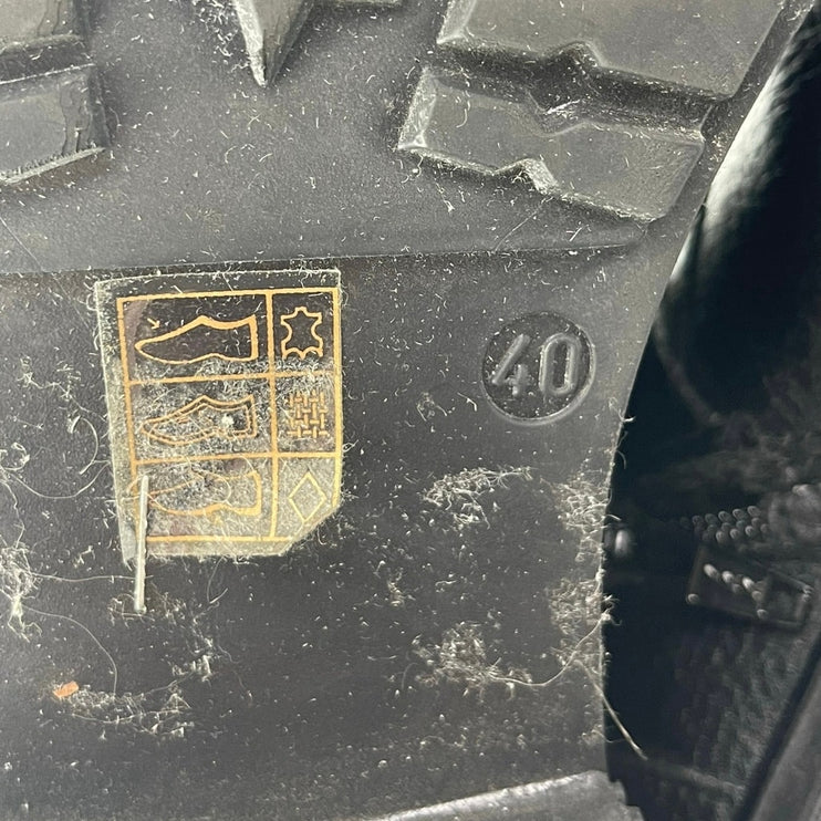 Kurt Geiger Stinger Womens Black Leather Buckle Strap Moto Biker Boots 40 US 9.5