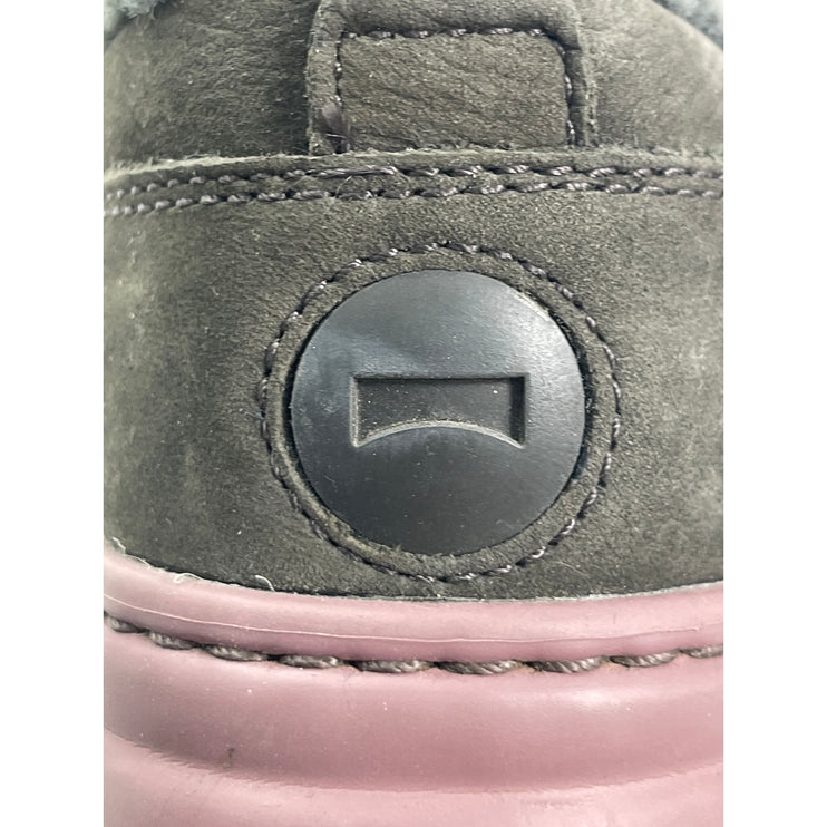 Camper Women's Green Shearling Low Top Lace Up Round Toe Sneakers Shoes Size 7