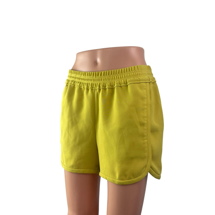 J. Crew Women's Yellow Straight High Rise Elastic Waist Casual Mini Shorts Sz 2