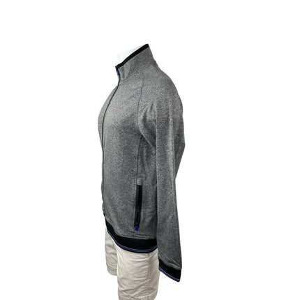 Ted Baker Golf Men's Gray Long Sleeve Full Zip Stand Collar Jacket Top Size M