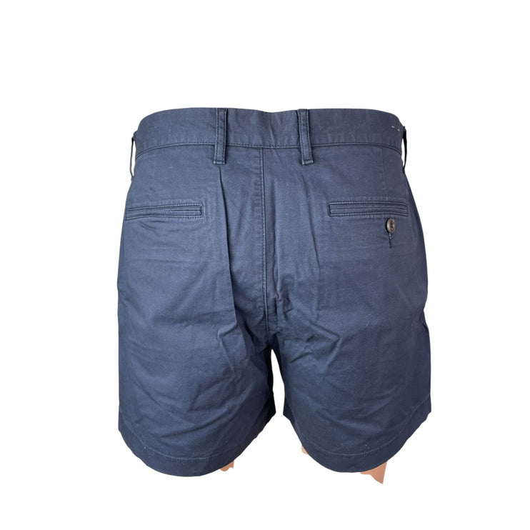 J.Crew Men's Navy Blue Flat Front Golf Chino Khaki Bermuda Casual Shorts 32/5