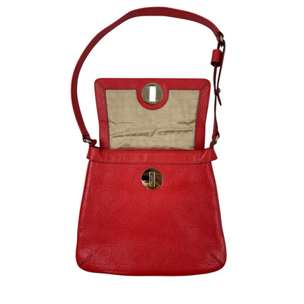 Kate Spade York Street Noel Double Vanessa Red Leather Shoulder Handbag OS