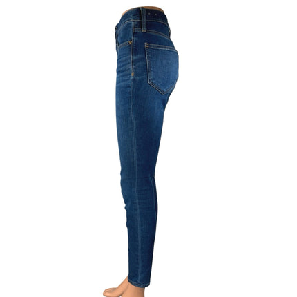 Madewell Roadtripper Women's Blue Mid Rise Skinny Denim Jeans Pants Size 26