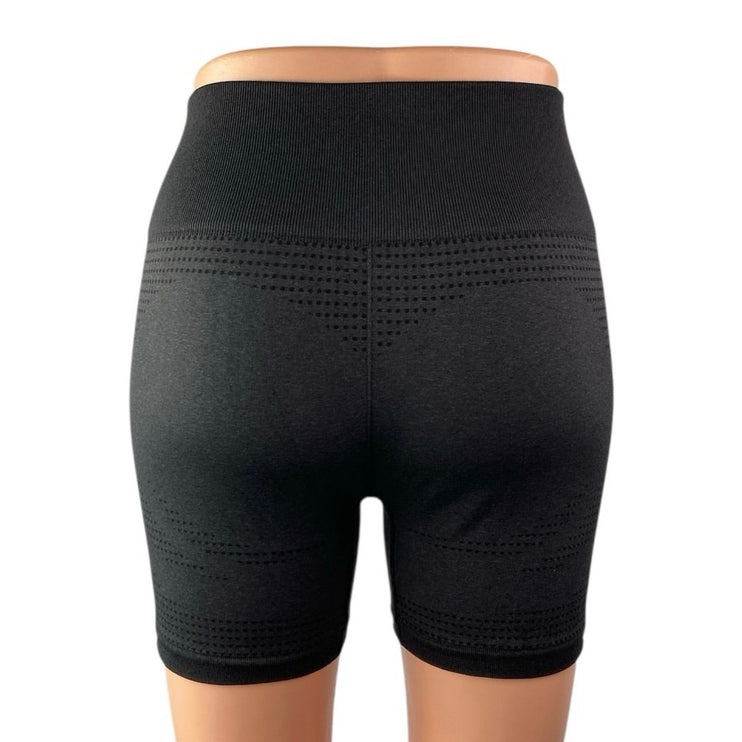 Gymshark Vital Black High Waisted Activewear Compression Biker Running Shorts S
