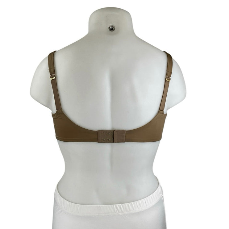 CUUP The Scoop Micro Womens Brown Adjustable Straps Underwire Bra Top Size 34E