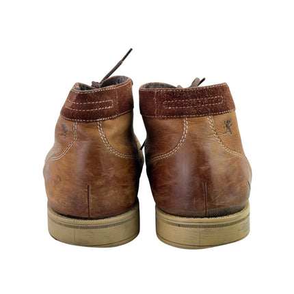 Stacy Adams Mens Brown Leather Lace Up Round Toe Chukka Ankle Boots Size 11