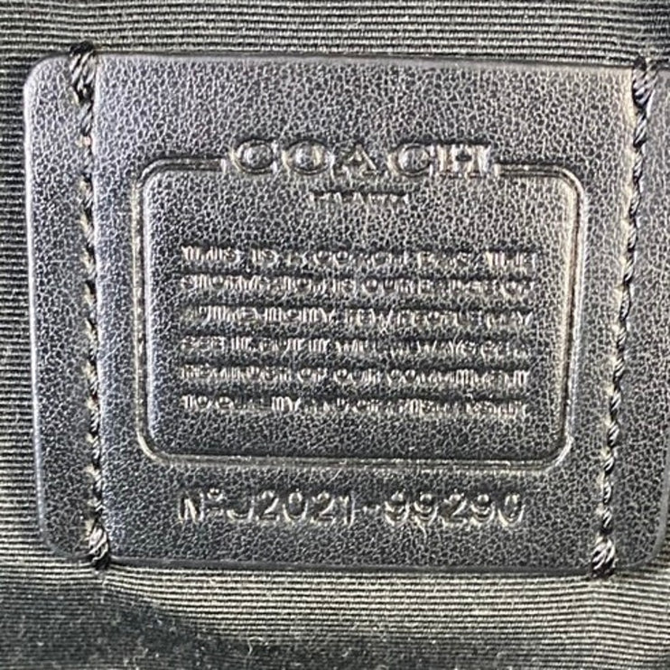 Coach Black Nylon Leather Zip Around Adjustable Strap Baby Diaper Backpack Bag