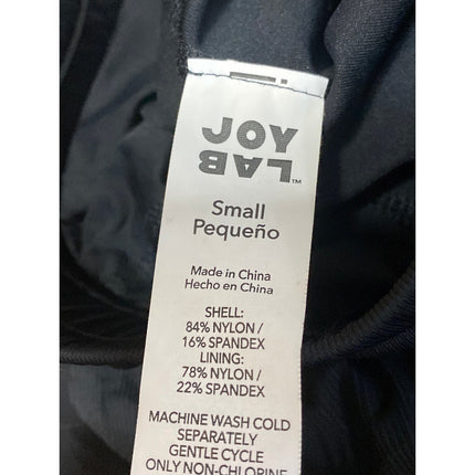 Joy Lab Women's Black High Waisted Yoga Running Workout Athletic Shorts Size S