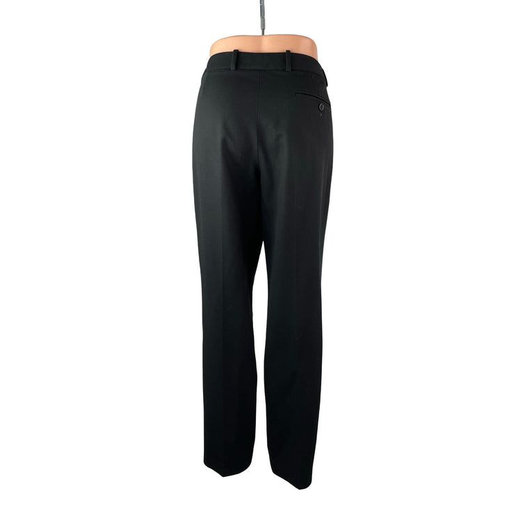 Tommy Hilfiger Men's Black High Waisted Straight Leg Trousers Dress Pants Size M