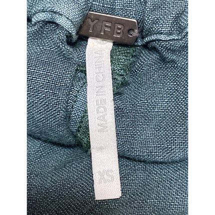 YFB Women's Green Patch Pockets High Waist Wide Leg Baggy Utility Cargo Pants XS