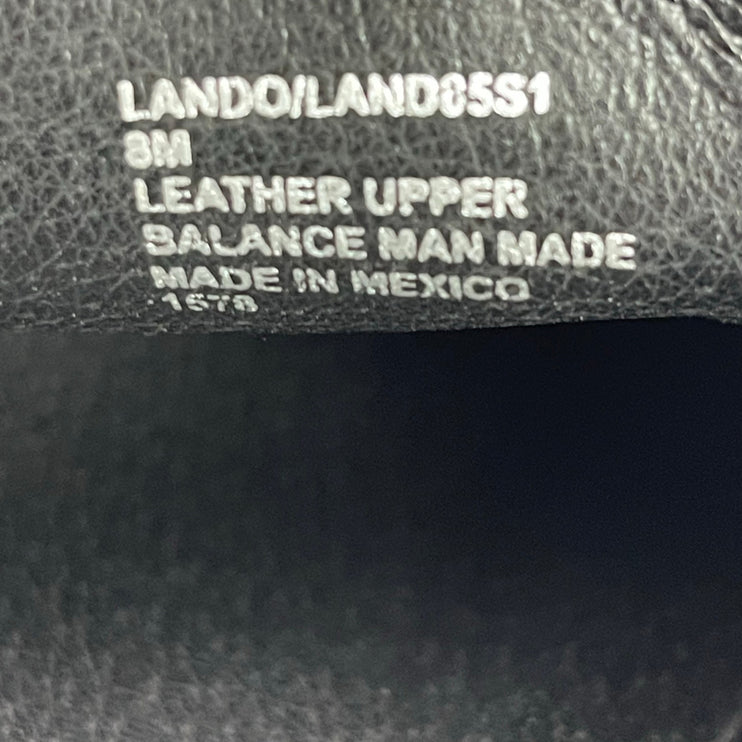 NEW Steve Madden Lando Black Leather Round Toe Slip On Platform Loafers Shoes 8M