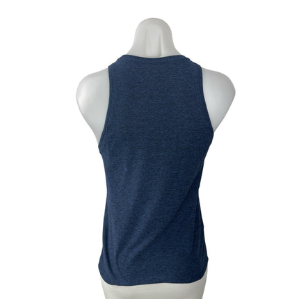 Outdoor Voices Blue High Neck Sleeveless  Yoga Activewear Athletic Tank Top Sz M