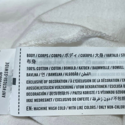 Abercrombie & Fitch Womens White Tomato Short Sleeve Sketching Tee T Shirt Top M