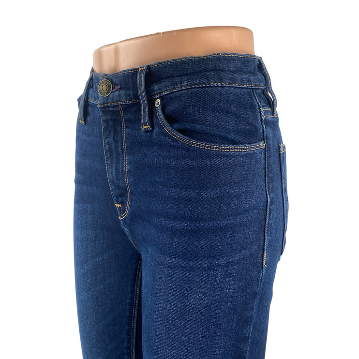 Hudson Women's Dark Blue Wash Mid Rise Skinny Bootcut Flare Denim Jeans Pants 28