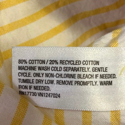 Rowing Blazers Blue Yellow Striped Colorblock Pocket Button Down Shirt Top Sz S