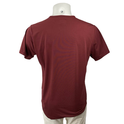 Cuts Men's Red Crew Neck Short Sleeve Casual Basic Plain T Shirt Tee Top Size M