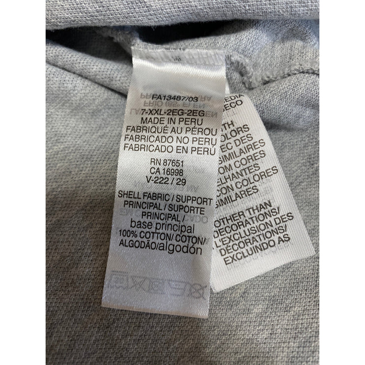 Lacoste Men Heather Gray Short Sleeve Logo Slim Fit Golf Polo Shirt Top Size XXL