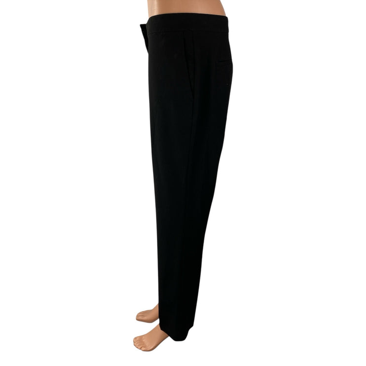 Ann Taylor Women's Black High Waisted Straight Leg Trousers Dress Pants Size 6