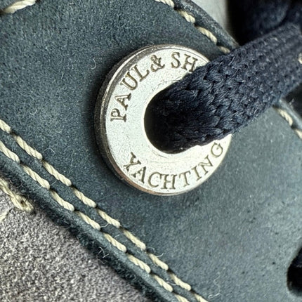 Paul & Shark Men's Gray Leather Suede Low Top Lace Up Sneakers Shoes 41 US 10