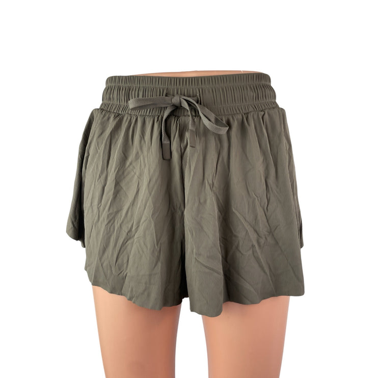 Joy Lab Women's Olive Green Drawstring Yoga Workout Athletic Running Shorts XS