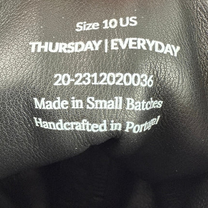 Thursday Everyday Men's Black Leather Lace Up Platform Combat Boots Size 10