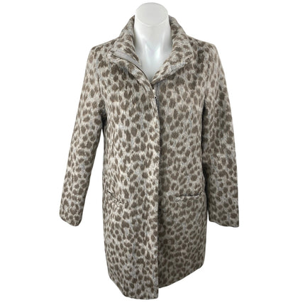 Old Navy Women's Beige Gray Leopard Soft-Brushed Cardigan Coat Jacket Size XS