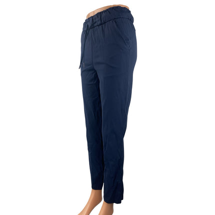 Lululemon Women's Blue High Rise Yoga Athletic Activewear Track Trousers Pants 0