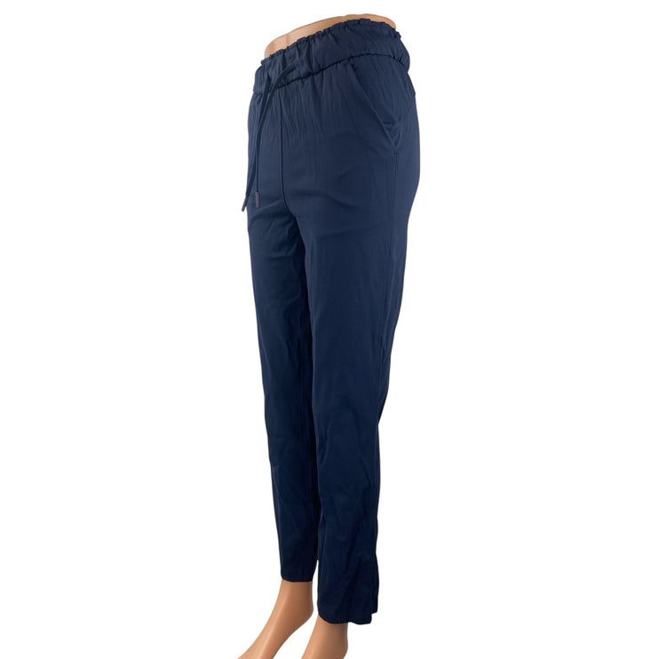 Lululemon Women's Blue High Rise Yoga Athletic Activewear Track Trousers Pants 0