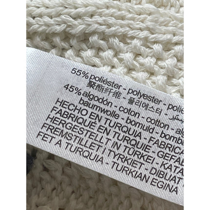Zara Women's Geometric Crochet Knit Sleeveless Midi Cami Tank Bodycon Dress Sz M