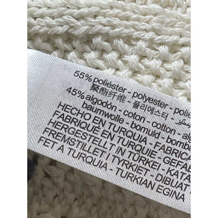 Zara Women's Geometric Crochet Knit Sleeveless Midi Cami Tank Bodycon Dress Sz M
