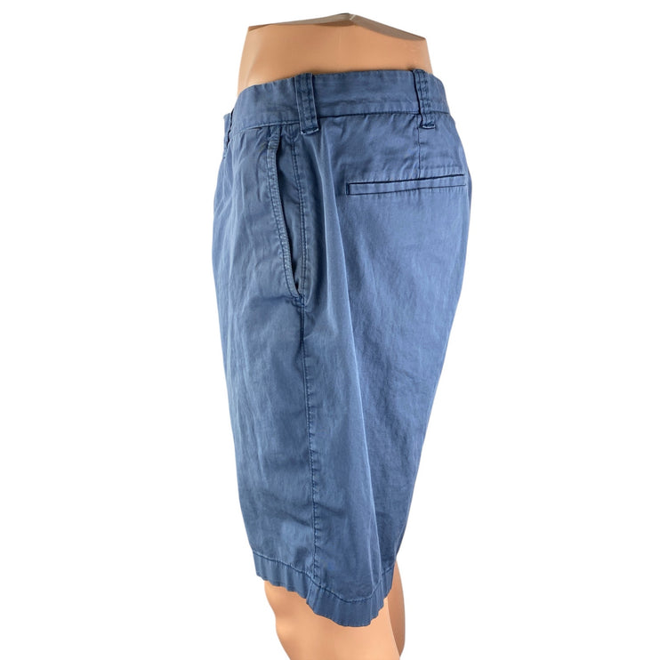 J.Crew Stretch Men's Blue Cotton Mid Rise Slim Straight Chino Bermuda Shorts 33