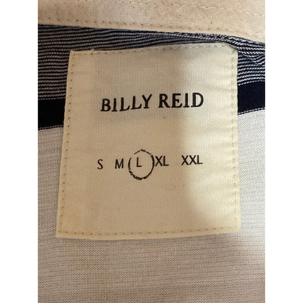 Billy Reid Mens Multicolor Striped Short Sleeve Golf Colorblock Polo Shirt Top L