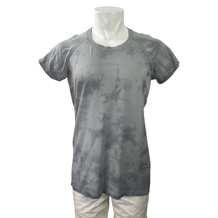 Lululemon Swiftly Tech Mens Gray Marble tie Dye Short Sleeve Tee T-Shirt Top L