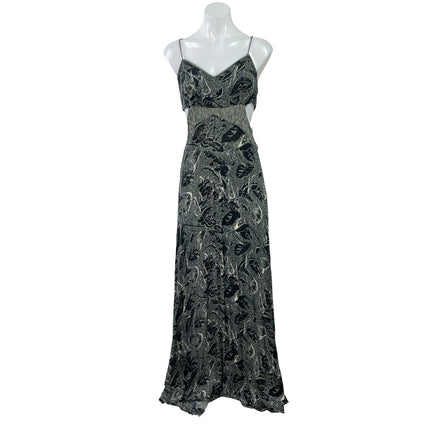 Urban Outfitters Ecote Shipwreck Cutout Black Sleeveless V Neck Maxi Dress Sz M