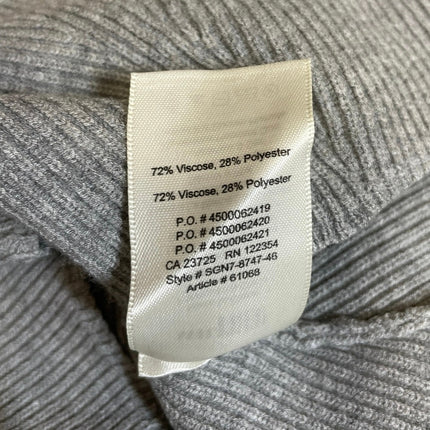 Aritzia Wilfred Free Gray Knit Sculpt Long Sleeve Mini Bodycon Sweater Dress S
