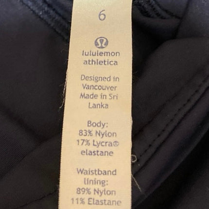 Lululemon Blue Mid Rise Skinny Activewear Fitness Cropped Capri Leggings Pants 6