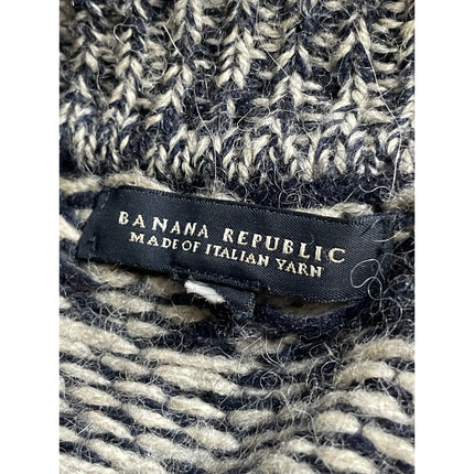 Banana Republic Alpaca Wool Fair Isle Double Breasted Cardigan Sweater Top Sz S