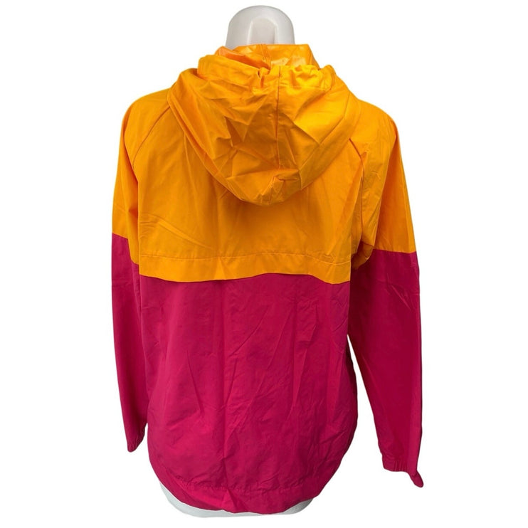 FILA Sport Women's Multicolor Colorblock Hoodie Hooded Windbreaker Jacket Size M