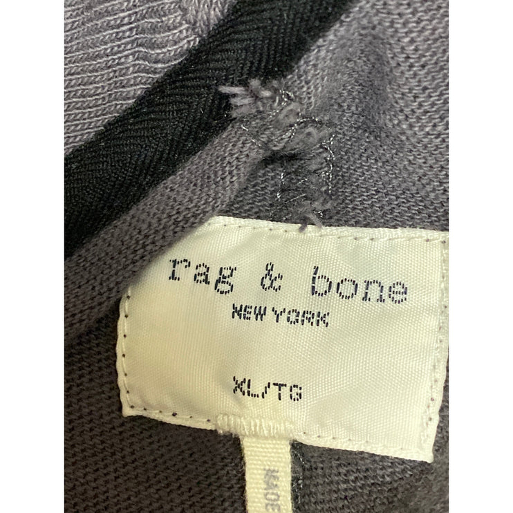 Rag & Bone Classic Flame Long Sleeve Sweater Sweatshirt Henley T-Shirt Top XL