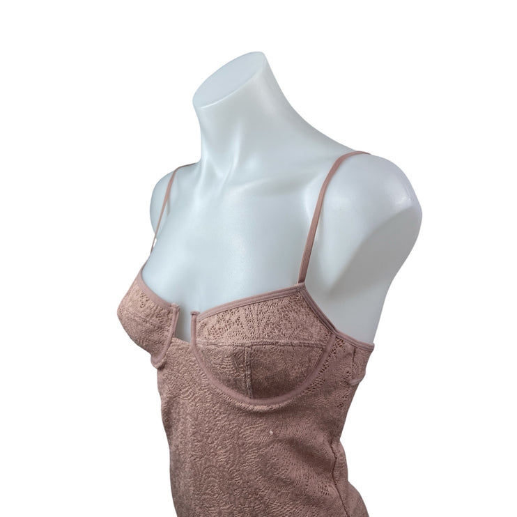 Urban Outfitters X Out From Under Lace Underwired Bustier Cami Bodysuit Top Sz M