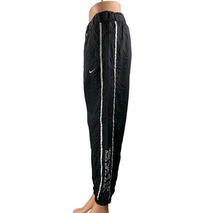 Nike Women's Black High Rise Striped Running Athletic Jogger Sweat Pants Size M