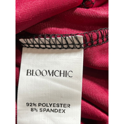 Bloomchic Women's Floral Velvet Velour High Rise Mini Flare A-Line Skirt 22/24