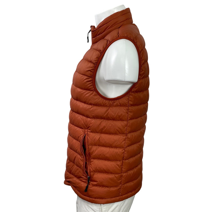 32 Degrees Heat Men's Orange Terracotta Zip Up Puffer Vest Coat Jacket Size M
