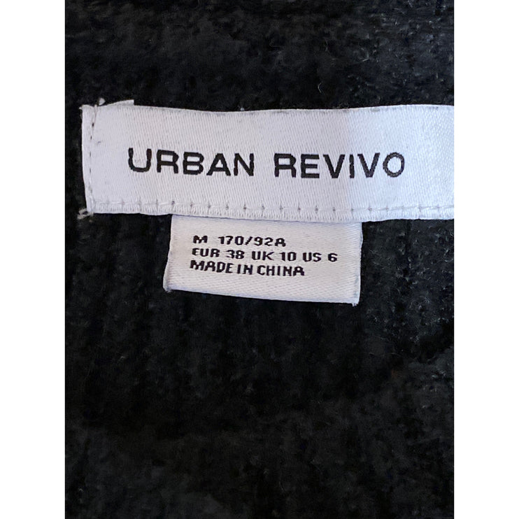 Urban Revivo Black Wool Long Sleeve Pearl Button Down Cardigan Sweater Jacket M