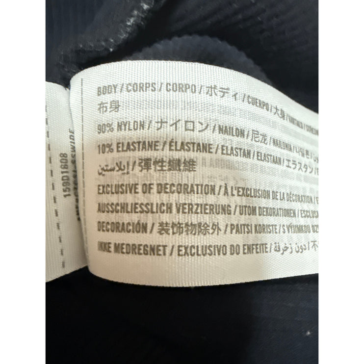 Abercrombie & Fitch Black Rib Knit Sleeveless Cami Mini Bodycon Tank Dress Sz S