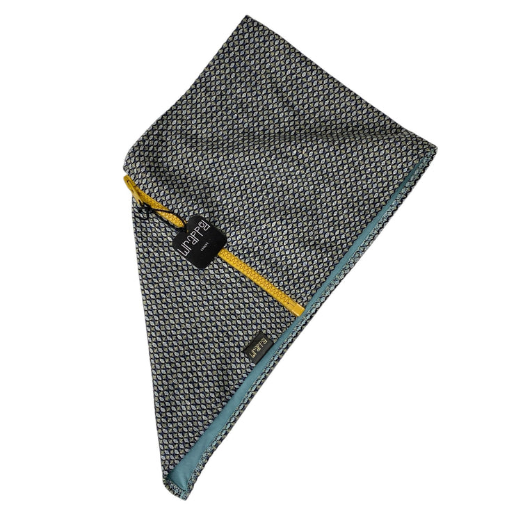 NEW Wrapped Mens Gray Textured Knit Zip Up Neckroll Triangle Wrap Scarf One Size