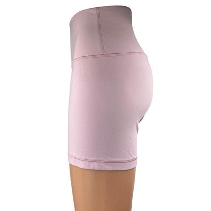 Aritzia Golden Pink High Waisted Yoga Workout Running Athletic Biker Shorts Sz 8